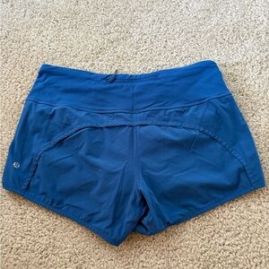 lululemon athletica Women's Vibrant Blue Speed Up HR 4 inch Shorts